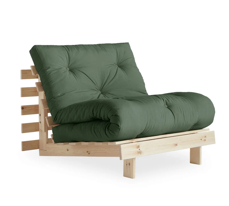 Schlafsofa ROOTS 90 cm Sofa Kiefer massiv unbehandelt, von Karup