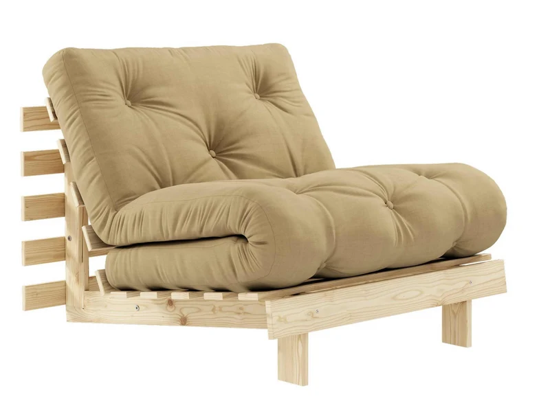 Schlafsofa ROOTS 90 cm Sofa Kiefer massiv unbehandelt, von Karup