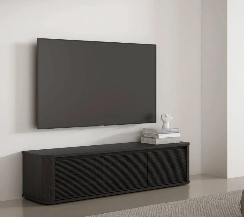 Lowboard TV-Board BREATHTAKER mit 3 Türen in drei Farben, von Forte