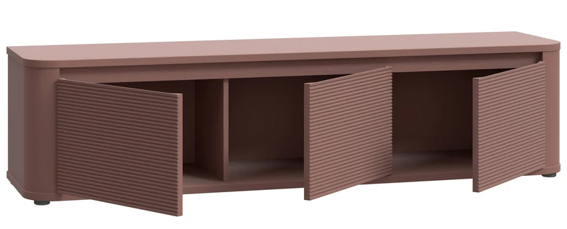 Lowboard TV-Board BREATHTAKER mit 3 Türen in drei Farben, von Forte