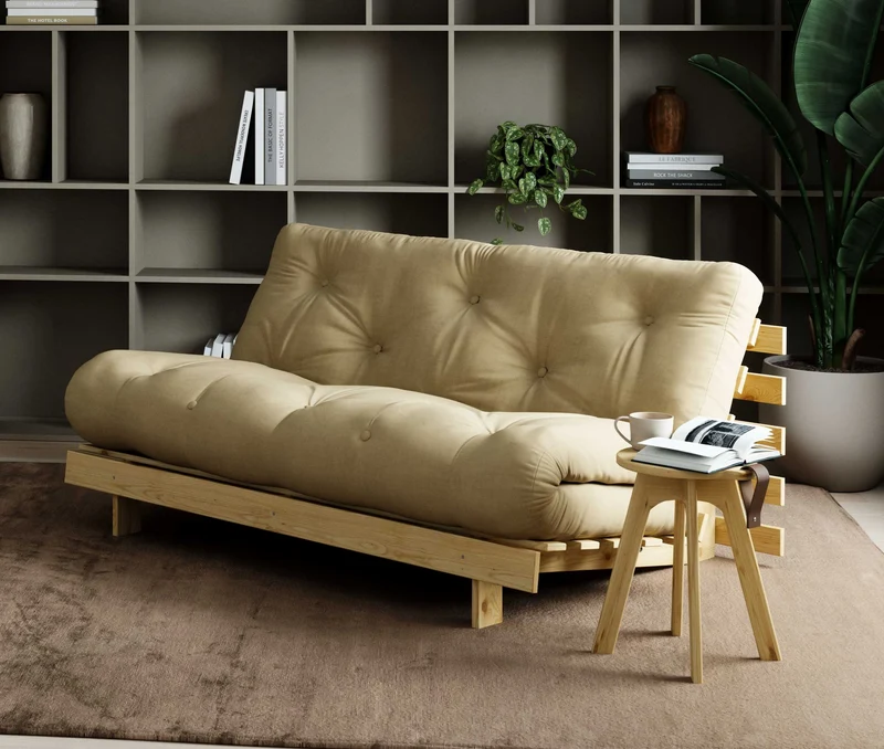 Schlafsofa ROOTS 160 cm Sofa Kiefer massiv unbehandelt, von Karup