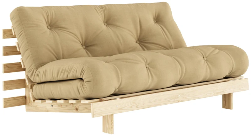 Schlafsofa ROOTS 160 cm Sofa Kiefer massiv unbehandelt, von Karup