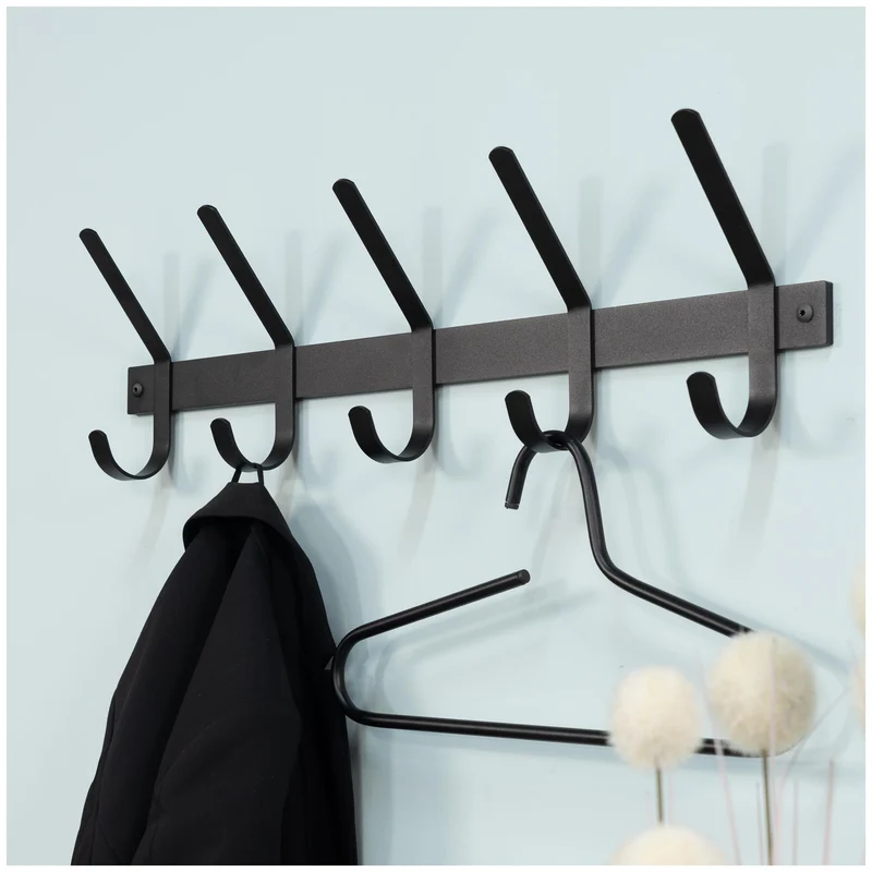 Wandgarderobe DEXTER 5 Stahl Minimalistisch viele Farben von Spinder