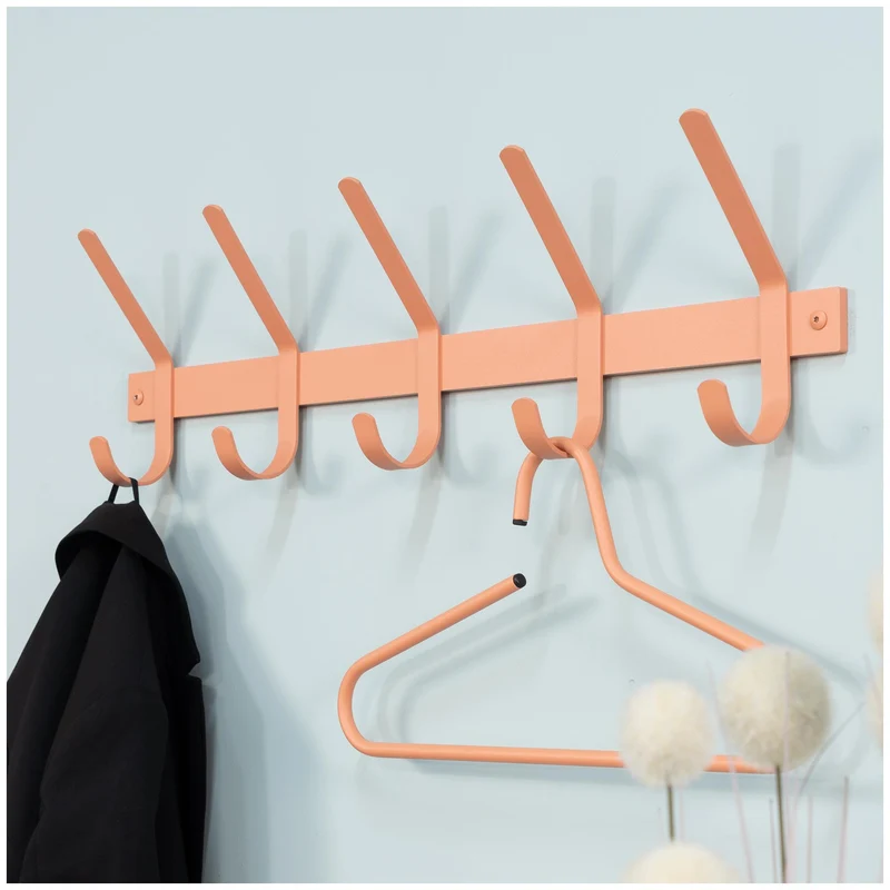 Wandgarderobe DEXTER 5 Stahl Minimalistisch viele Farben von Spinder