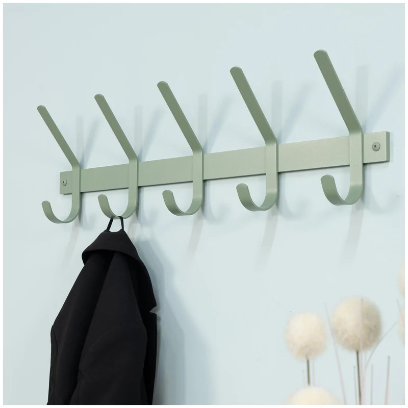 Wandgarderobe DEXTER 5 Stahl Minimalistisch viele Farben von Spinder