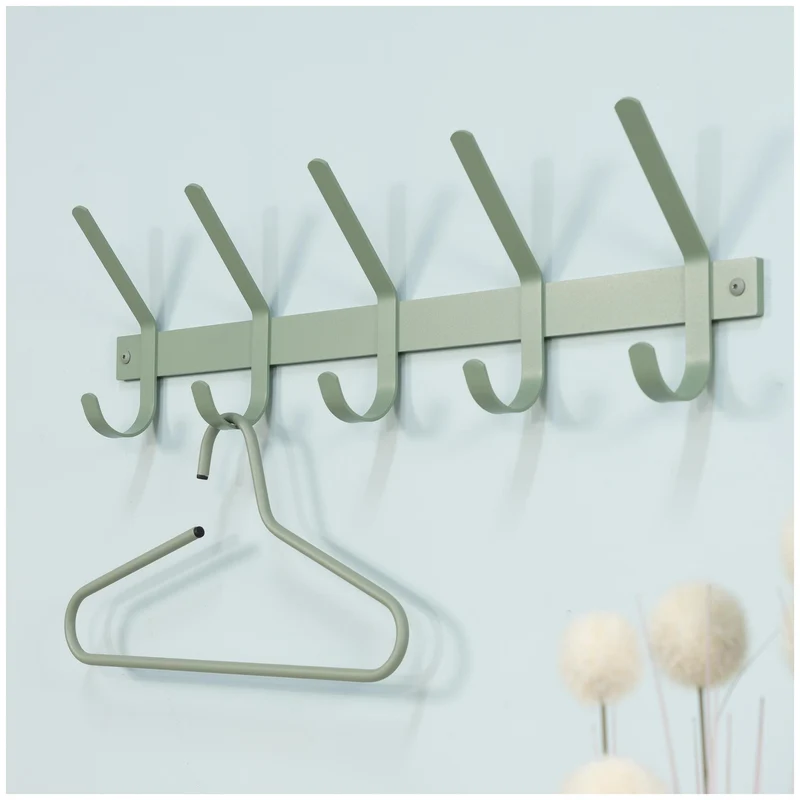 Wandgarderobe DEXTER 5 Stahl Minimalistisch viele Farben von Spinder