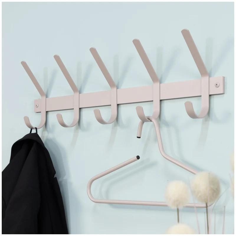 Wandgarderobe DEXTER 5 Stahl Minimalistisch viele Farben von Spinder