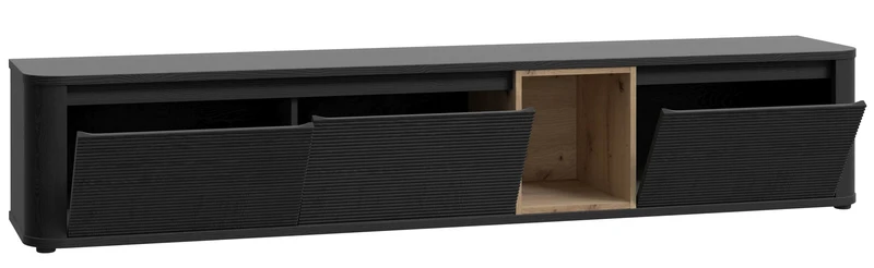 TV-Board Lowboard BREATHTAKER 215 mit 3 Klappen in drei Farben, Forte
