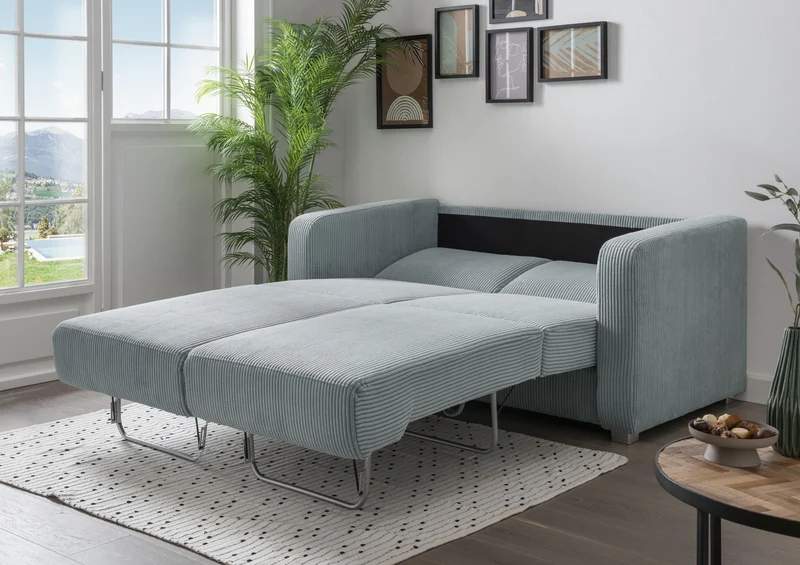 Schlafsofa Funktionssofa MIA Stoff Cord mit getrennten Liegeflächen