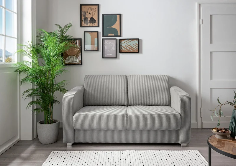 Schlafsofa Funktionssofa MIA Stoff Cord mit getrennten Liegeflächen