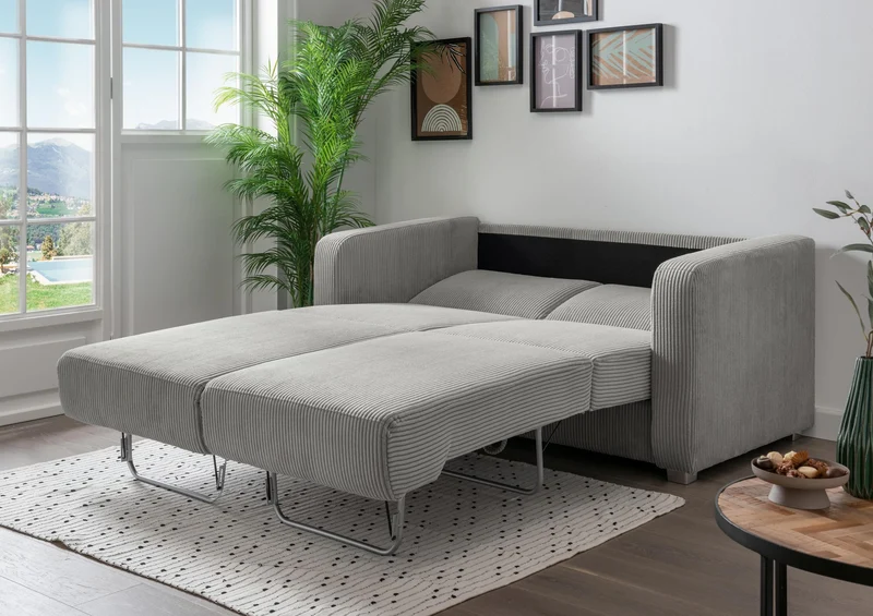 Schlafsofa Funktionssofa MIA Stoff Cord mit getrennten Liegeflächen