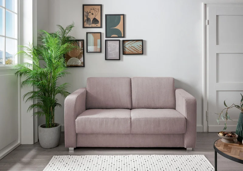 Schlafsofa Funktionssofa MIA Stoff Cord mit getrennten Liegeflächen