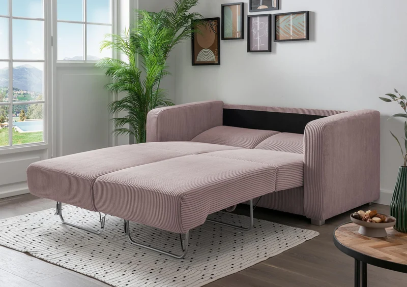 Schlafsofa Funktionssofa MIA Stoff Cord mit getrennten Liegeflächen
