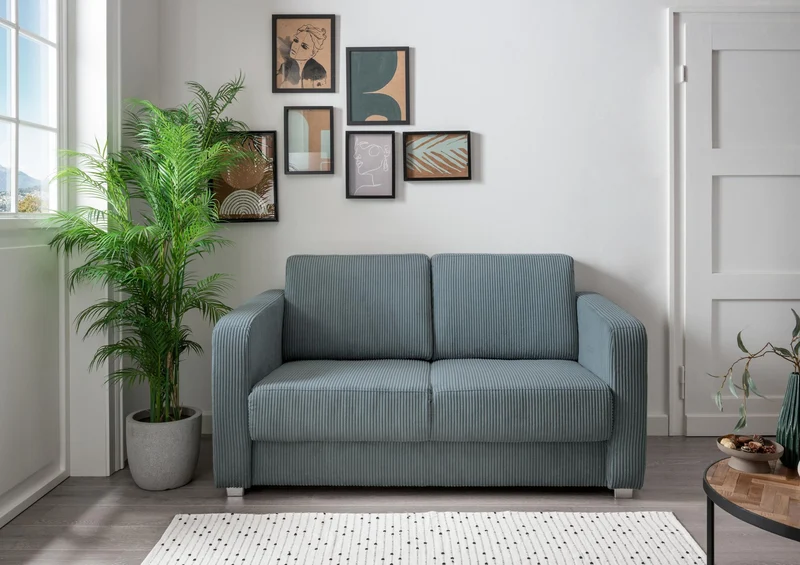 Schlafsofa Funktionssofa MIA Stoff Cord mit getrennten Liegeflächen