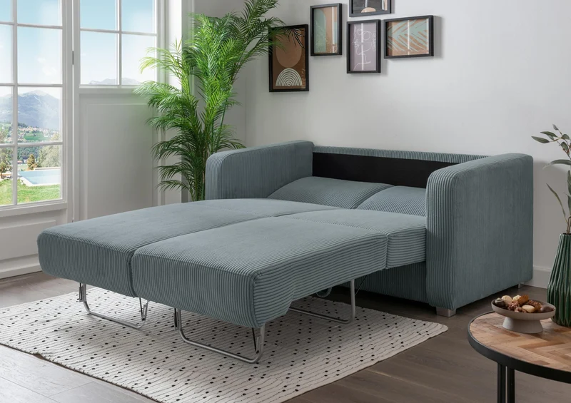 Schlafsofa Funktionssofa MIA Stoff Cord mit getrennten Liegeflächen