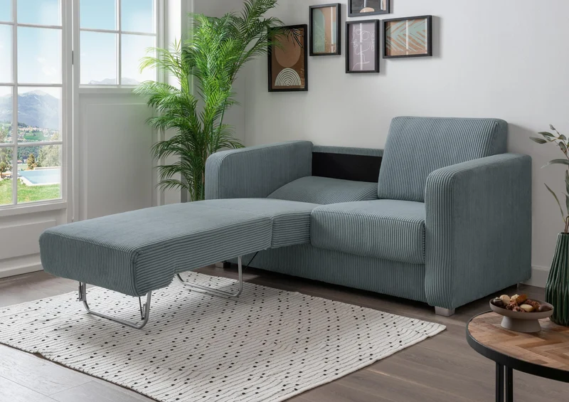 Schlafsofa Funktionssofa MIA Stoff Cord mit getrennten Liegeflächen
