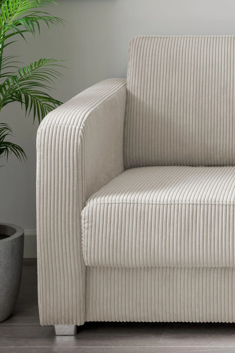 Schlafsofa Funktionssofa MIA Stoff Cord mit getrennten Liegeflächen