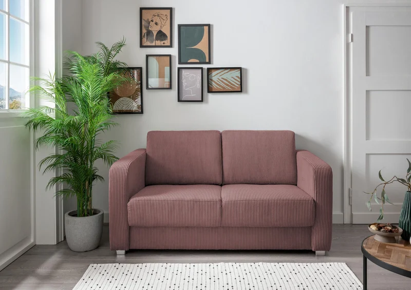 Schlafsofa Funktionssofa MIA Stoff Cord mit getrennten Liegeflächen