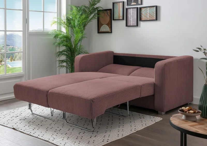 Schlafsofa Funktionssofa MIA Stoff Cord mit getrennten Liegeflächen