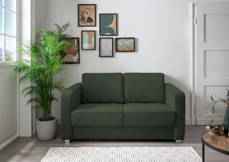 Schlafsofa Funktionssofa MIA Stoff Cord mit getrennten Liegeflächen