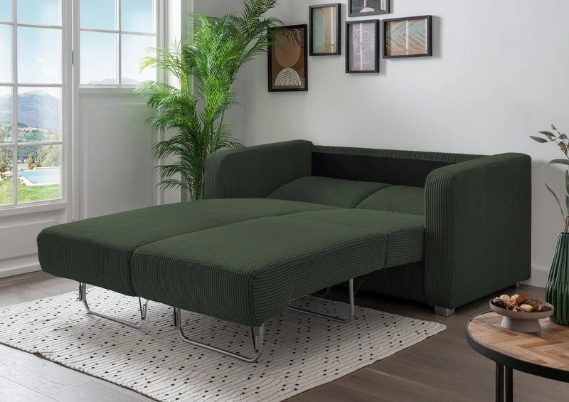 Schlafsofa Funktionssofa MIA Stoff Cord mit getrennten Liegeflächen