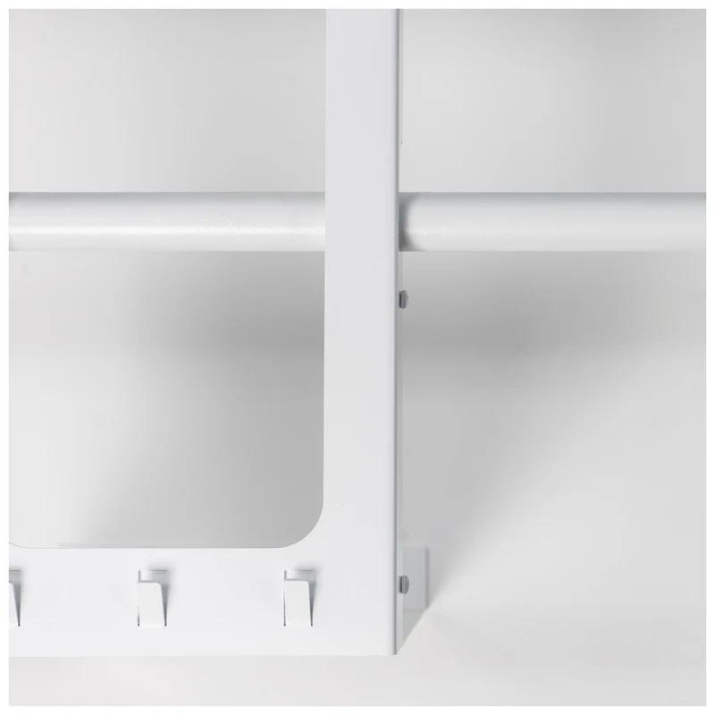Spinder LUNO SMALL 100 Garderobe Stahl Modernes Design, Schwarz / Weiß