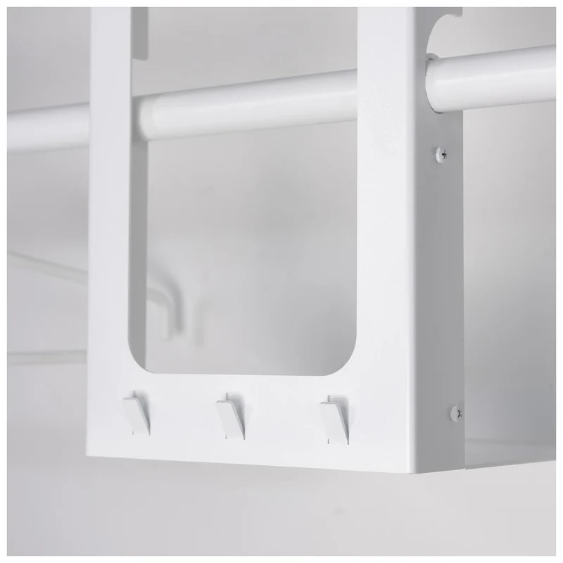Spinder LUNO SMALL 100 Garderobe Stahl Modernes Design, Schwarz / Weiß