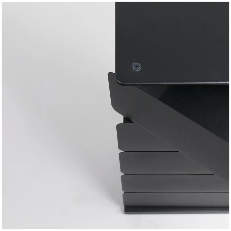 Spinder JOEY 5 Dresser: Minimalistischer Stahl-Schuhschrank, Schwarz
