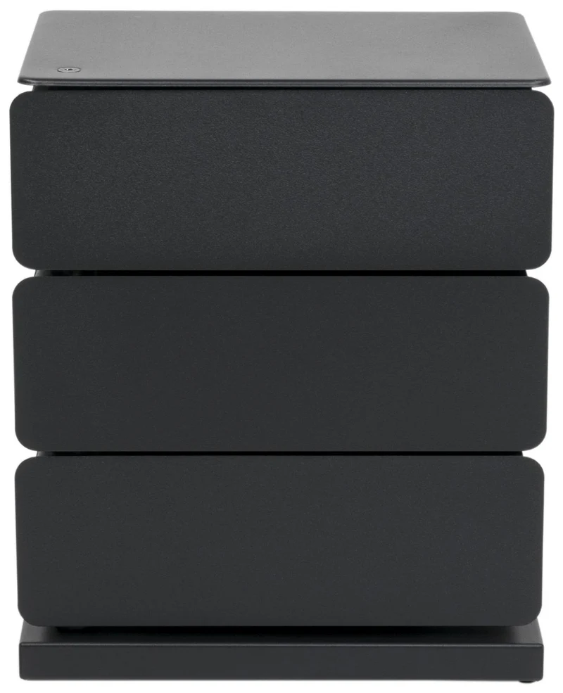 Spinder JOEY 3 Dresser: Minimalistischer Stahl-Schrank, Schwarz
