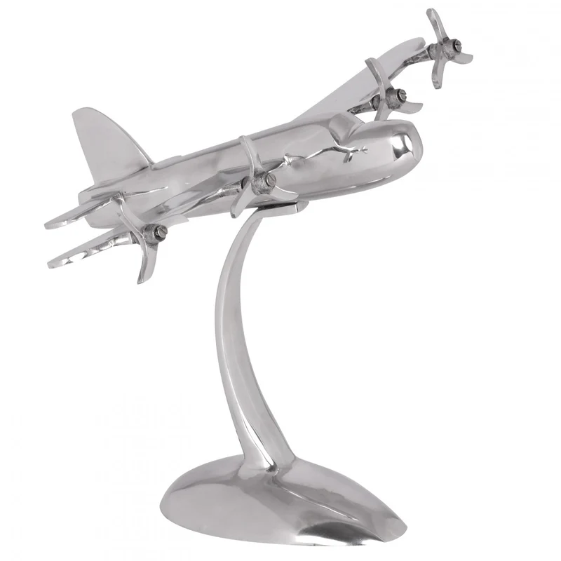Deko Propeller Aluminium Silber Design