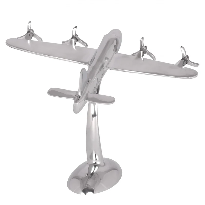 Deko Propeller Aluminium Silber Design