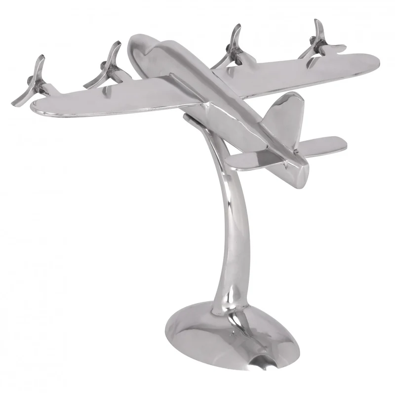 Deko Propeller Aluminium Silber Design