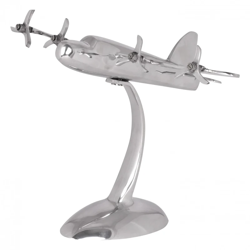 Deko Propeller Aluminium Silber Design