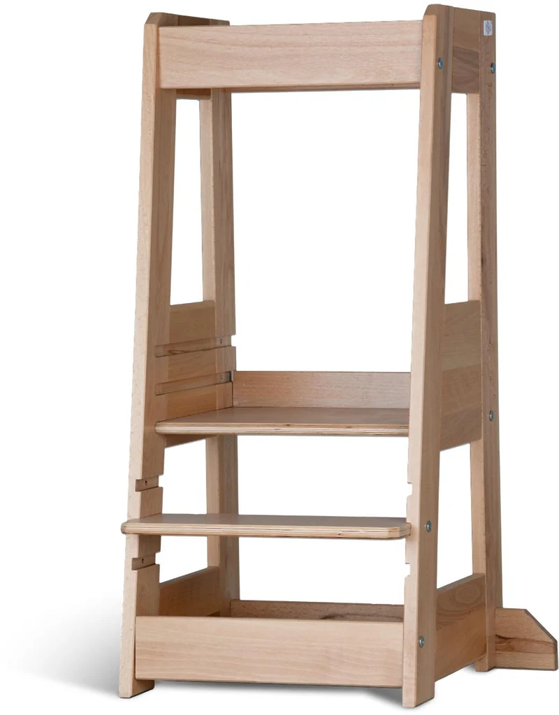 Mitwachsender Lernturm FELIX | tiSsi® Entdeckerturm | Buche Massivholz