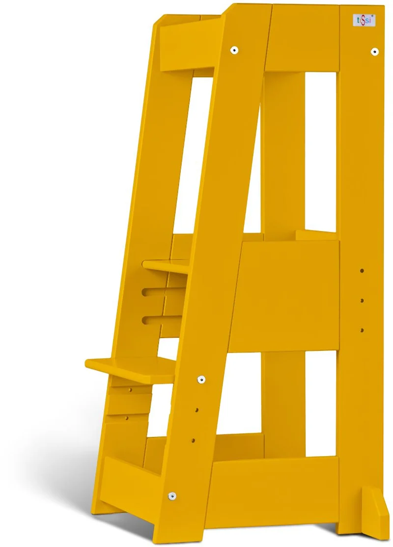 Mitwachsender Lernturm FELIX | tiSsi® Entdeckerturm | Buche Massivholz