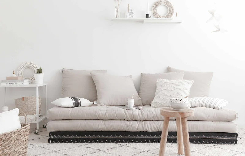 variables 3 in 1 Design Sofa CHICO mit Tatami-Matten und Polster Karup