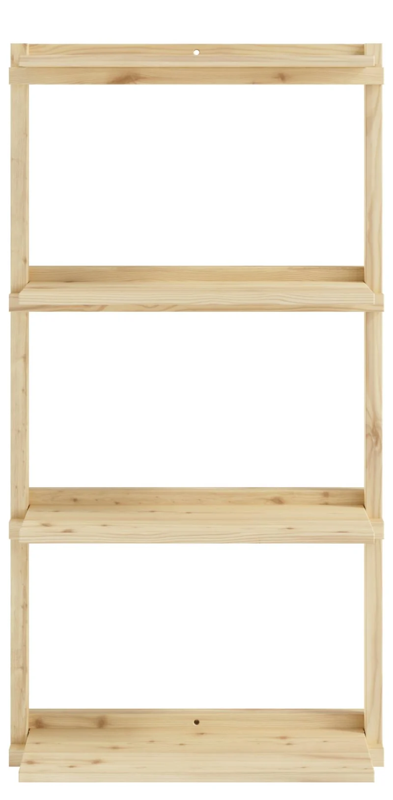 Regal GROOVE SHELVING Kiefer Natur unbehandelt in 3 Größen von Karup