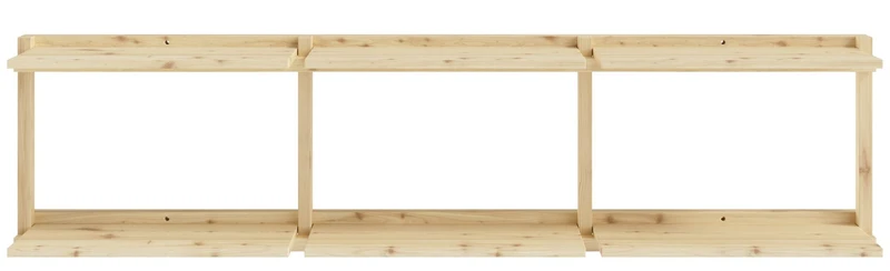 Regal GROOVE SHELVING Kiefer Natur unbehandelt in 3 Größen von Karup