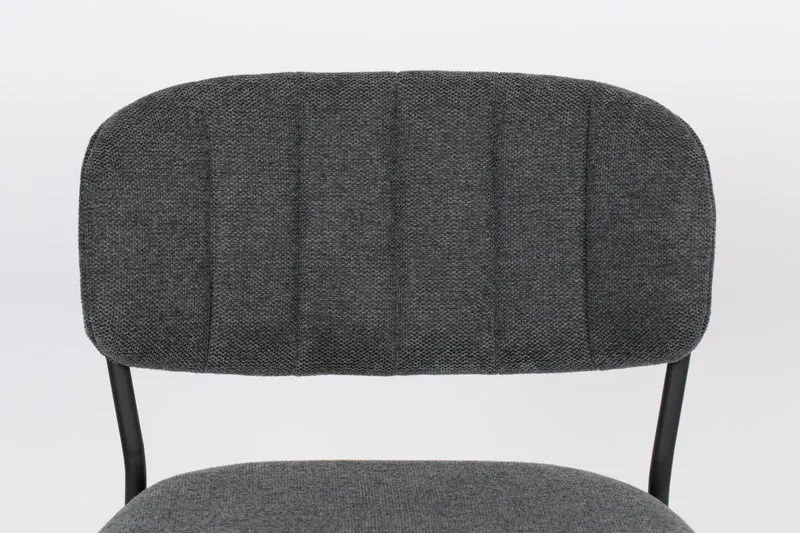 Hocker Tresenhocker JOLIEN BLACK in zwei verschiedenen Grautönen