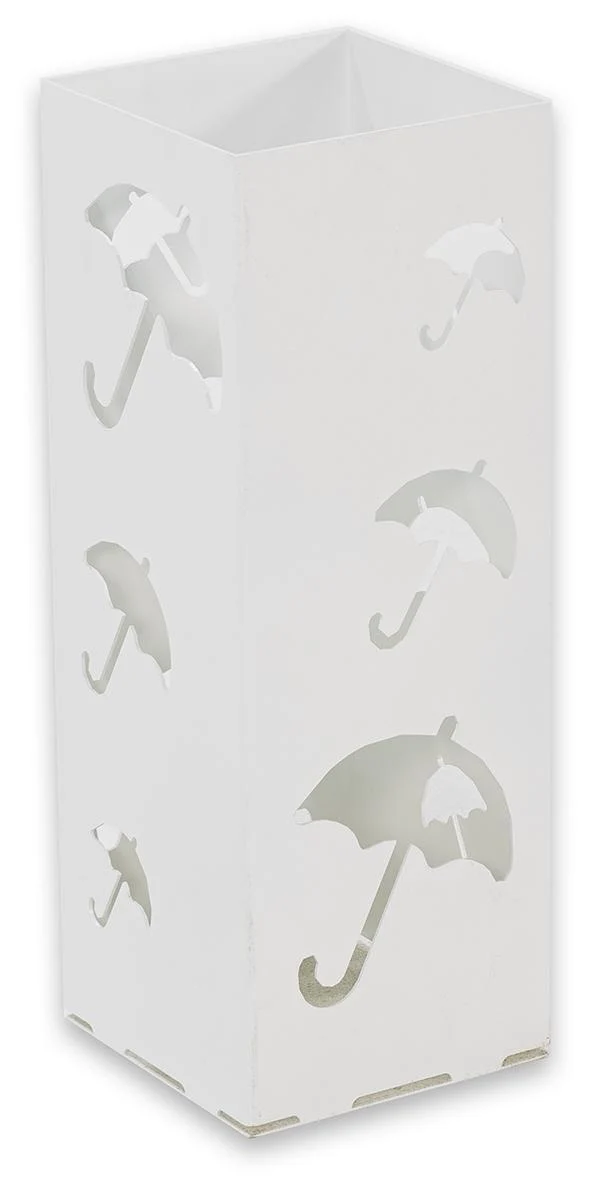 Schirmständer STORM Regenschirmhalter Stahl Schwarz / Weiß von Spinder