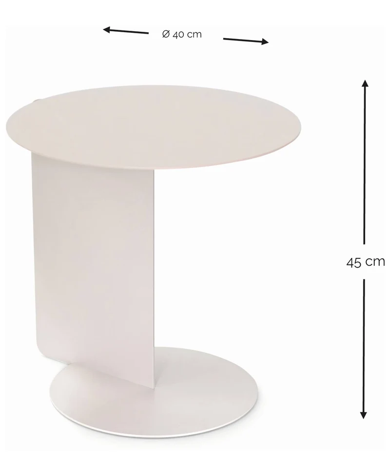 Spinder SALSA Beistelltisch, Stahl, Modern, verschiedene Farben