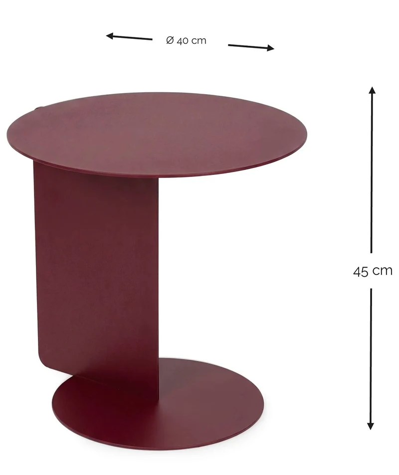 Spinder SALSA Beistelltisch, Stahl, Modern, verschiedene Farben