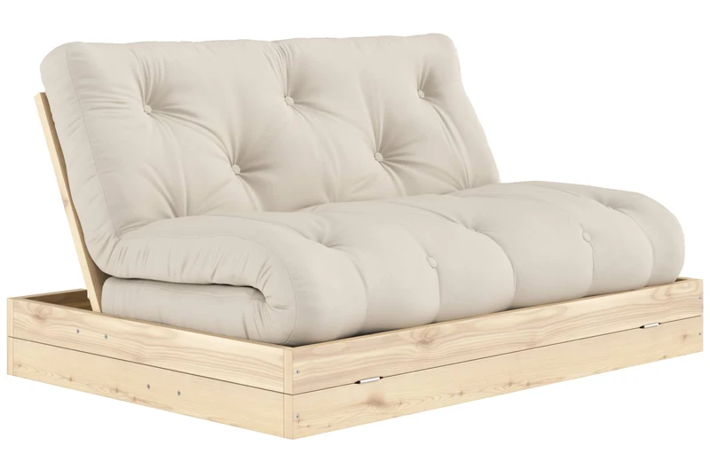 Schlafsofa FLIP Sofa Bett Kiefer massiv unbehandelt, von Karup