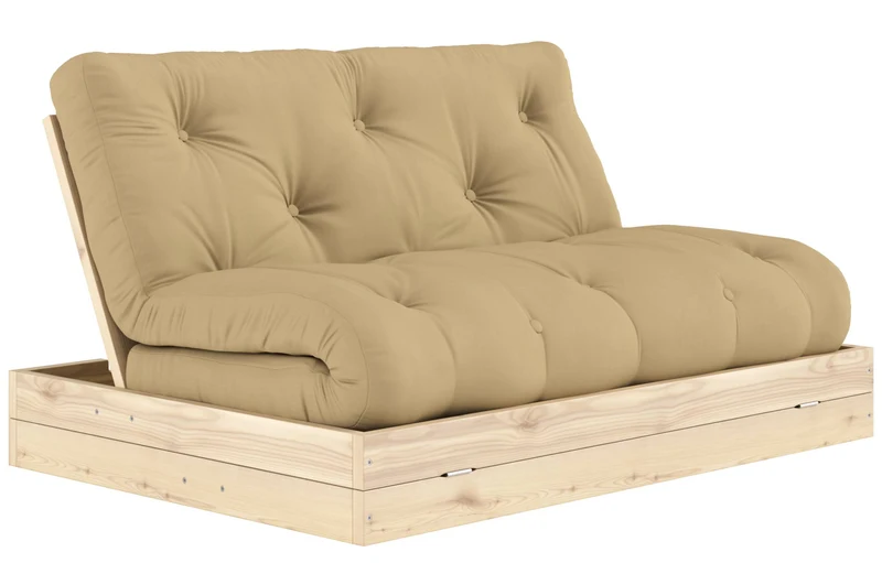 Schlafsofa FLIP Sofa Bett Kiefer massiv unbehandelt, von Karup