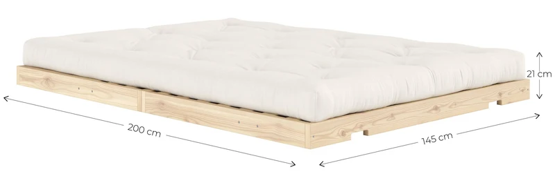 Schlafsofa FLIP Sofa Bett Kiefer massiv unbehandelt, von Karup