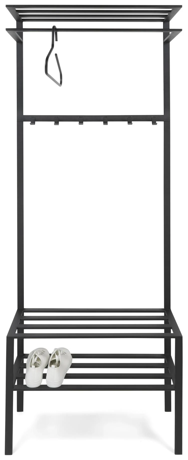 Spinder IVAR 2 Garderobe: Minimalistisches Design aus Stahl, Schwarz