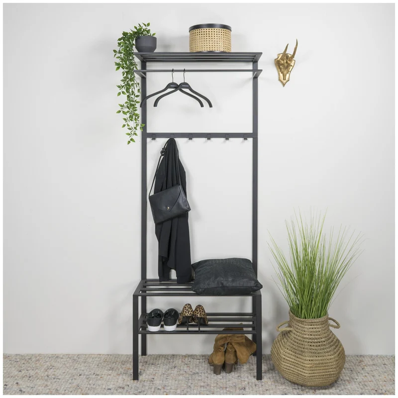 Spinder IVAR 2 Garderobe: Minimalistisches Design aus Stahl, Schwarz