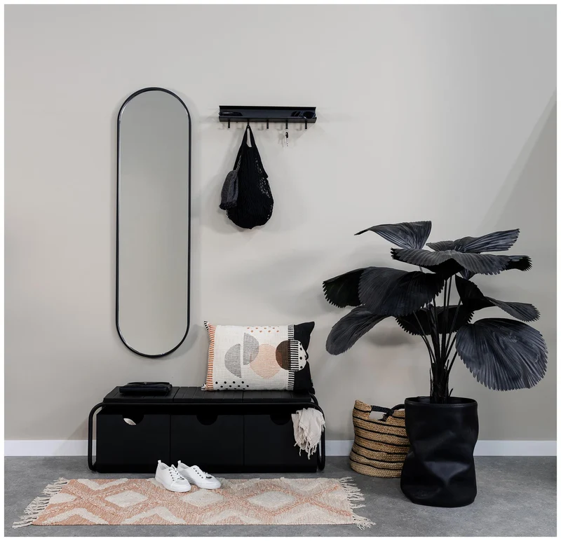 Spinder Garderobe EASY Stahl Skandinavisch Modern Schwarz
