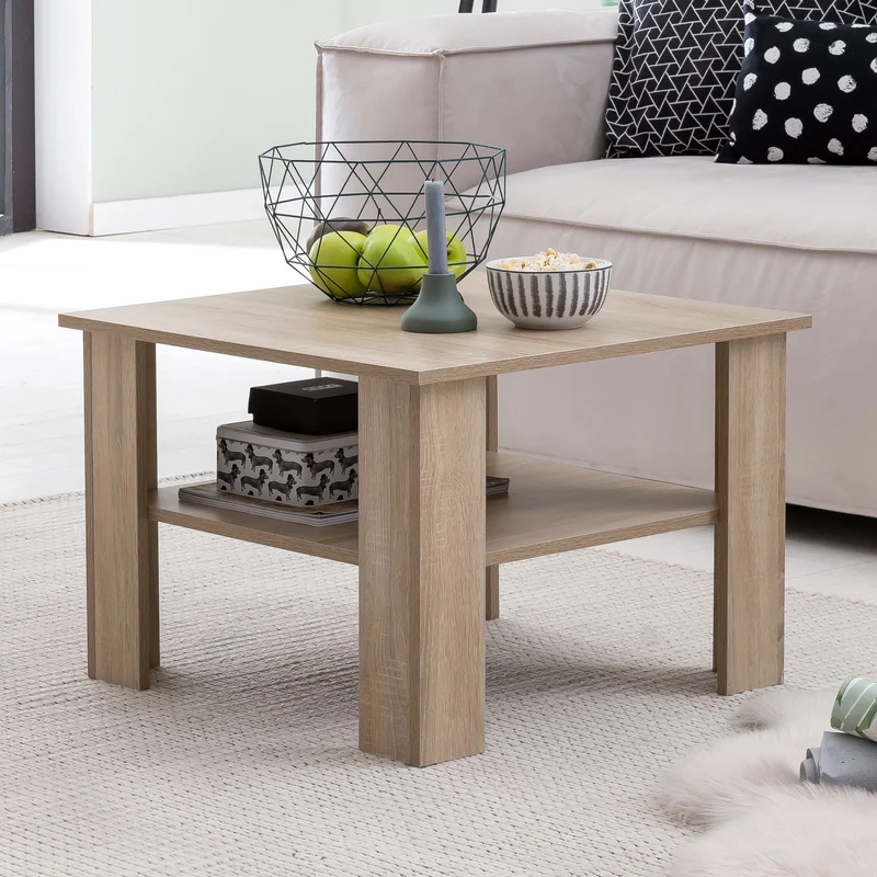 Couchtisch WL5.833 Sonoma Eiche 60x42x60cm mit Ablage Stauraum