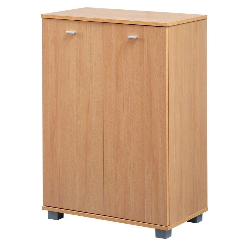 Schuhschrank NIMES modern Buche 12 Paar 4 Fächer 2 Türen 60x90x35 cm